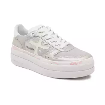 Кроссовки Micol с добавлением кожи Premiata, серебряный