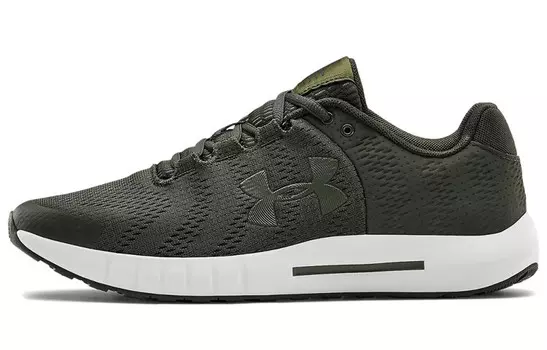Кроссовки Micro G Pursuit Lifestyle унисекс с низким верхом зеленого цвета Under Armour