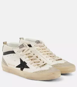 Кроссовки mid star Golden Goose, черный