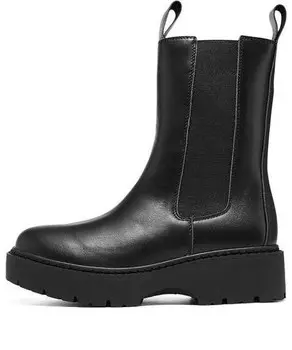 Кроссовки mid top slip on 'black' Skechers, черный