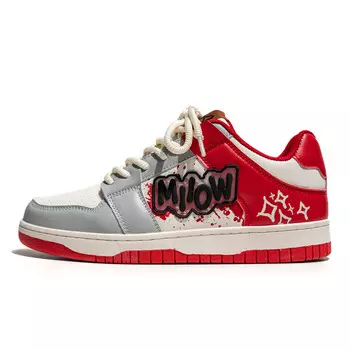 Кроссовки MIIOW Trend Party Series Skateboarding Shoes Unisex Low-top, черный/синий