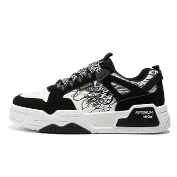 Кроссовки MIIOW Trend Party Series Skateboarding Shoes Unisex Low-top, цвет Burgundy