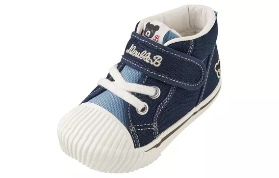 Кроссовки Miki House с вышитым логотипом и ремешком на липучке, желтый