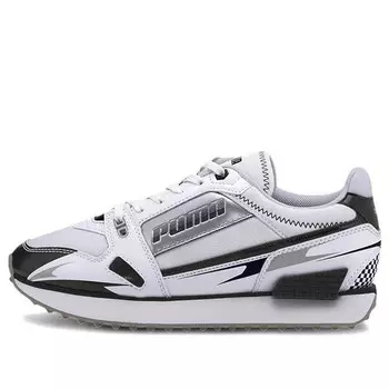 Кроссовки mile rider 'sunny getaway - white black' Puma, черный