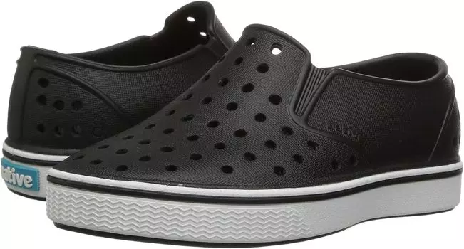 Кроссовки Miles Slip-On Native Shoes Kids, цвет Jiffy Black/Shell White