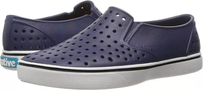 Кроссовки Miles Slip-On Sneakers Native Shoes Kids, цвет Regatta Blue/Shell White