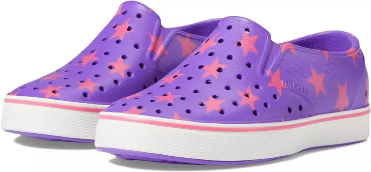 Кроссовки Miles Sugarlite Print Native Shoes Kids, цвет Starfish Purple/Shell White/Dazzle Stars