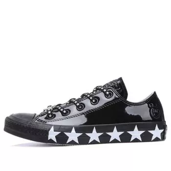 Кроссовки miley cyrus x chuck taylor all star low patent 'stars' Converse, черный