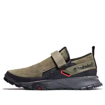 Кроссовки mills falls slip-on leather shoes 'olive green suede' Timberland, зеленый