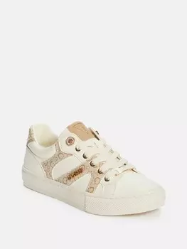 кроссовки Mines Guess Factory, цвет Cream/Brown