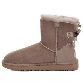 Кроссовки мини-ботинки Bailey Bow II с флисовой подкладкой для снега Ugg, коричневый