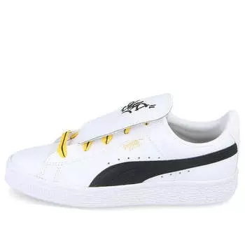 Кроссовки minions basket tongue ps sneakers white/black Puma, белый
