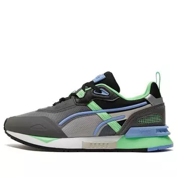 Кроссовки mirage tech 'castlerock elektro green' Puma, серый