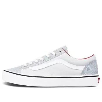 Кроссовки mismatch style 36 mix and match stripes floral 'white yellow' Vans, белый