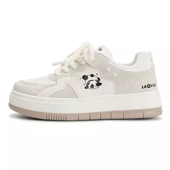 Кроссовки Miss Zhang Skateboard Shoes Women's Low-Top, бежевый