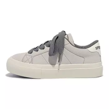 Кроссовки Miss Zhang Skateboarding Shoes Women's Low-top Gray, серый