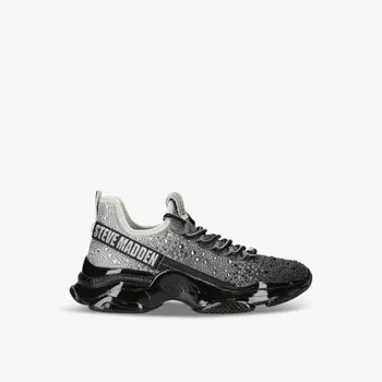 Кроссовки mistica на массивной подошве, украшенные стразами Steve Madden, черный