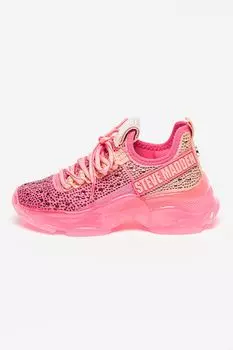 Кроссовки Mistica с декоративными камнями Steve Madden, фуксия