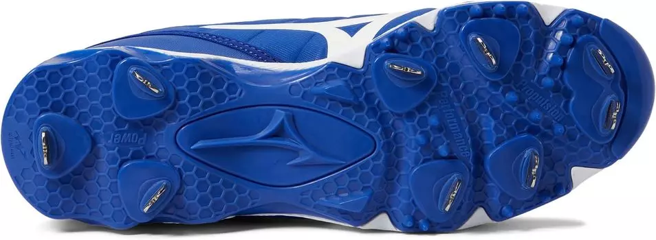 Кроссовки Mizuno 9 SpikeAmbition 2 Low Metal Baseball Cleat, цвет Royal/White