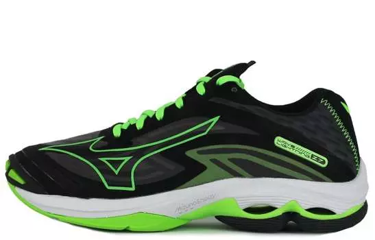 Кроссовки Mizuno Lightning унисекс, Black fluorescent green
