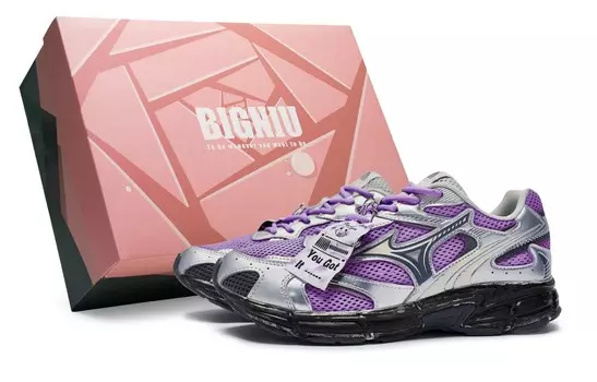 Кроссовки Mizuno Speed 2K Lifestyle Shoes Unisex Low-top Silver Gray, фиолетовый