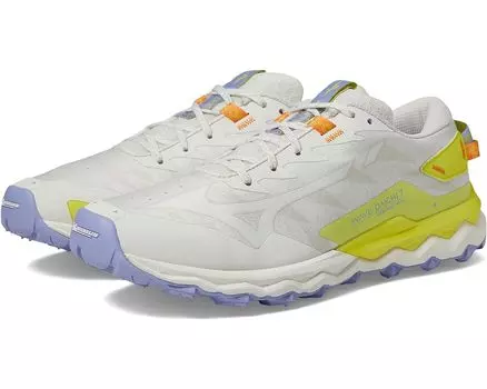 Кроссовки Mizuno Wave Daichi 7 Roxy, цвет Snow White/Limeade