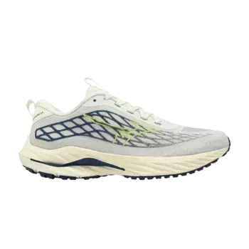 Кроссовки Mizuno Wave Inspire 20 SSW Off White Dark Blue, кремовый