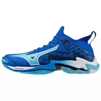 Кроссовки Mizuno Wave Lightning Neo Training Shoes Unisex Low-top Blue/White/Navy Blue, синий/белый/темно-синий