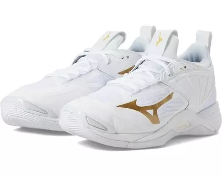 Кроссовки Mizuno Wave Momentum 2, цвет White/Gold