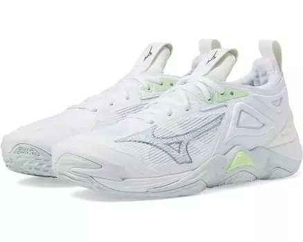 Кроссовки Mizuno Wave Momentum 3, цвет Snow White/Limeade