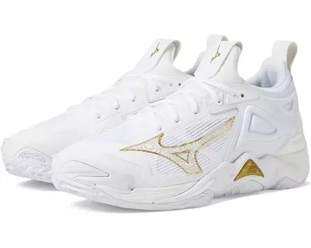 Кроссовки Mizuno Wave Momentum 3, цвет White/Gold