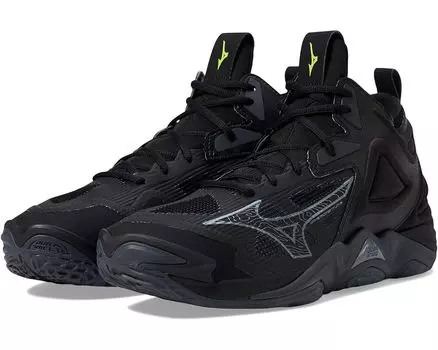 Кроссовки Mizuno Wave Momentum 3 Mid, цвет Black/Grey