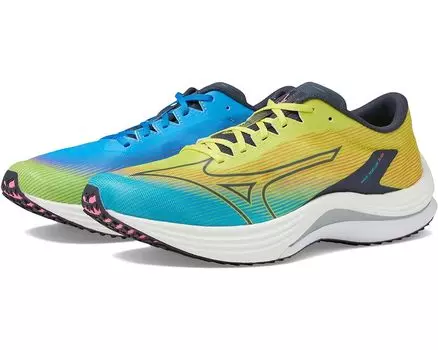 Кроссовки Mizuno Wave Rebellion Flash, цвет Bolt/Ombre Blue