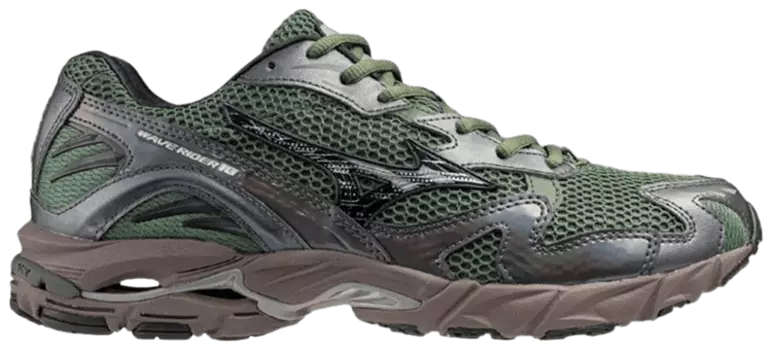 Кроссовки Mizuno Wave Rider 10 'Agave Green Metallic Grey', зеленый