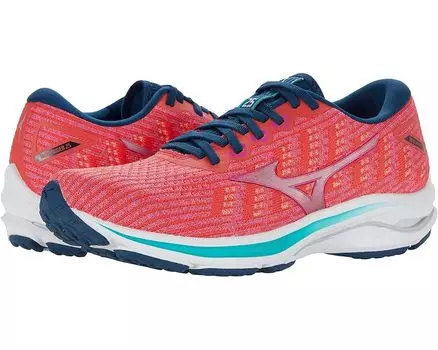 Кроссовки Mizuno Wave Rider 25 Waveknit, цвет Cayenne/Phlox Pink