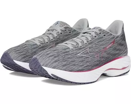 Кроссовки Mizuno Wave Rider 28, цвет Ultimate Grey/Cosmo Chrome