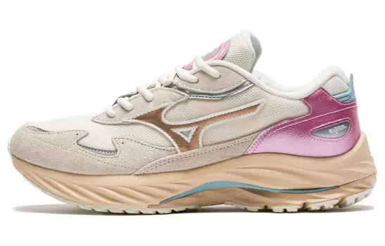 Кроссовки Mizuno Wave Rider Beta 'White Sand Gold', розовый