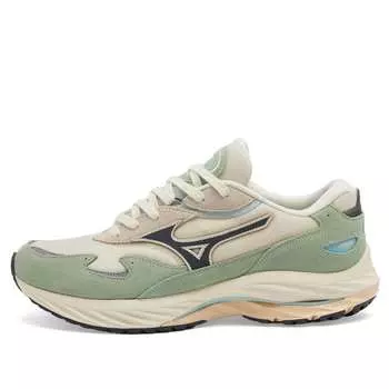 Кроссовки Mizuno Wave Rider 'Wagashi', цвет Smoke Green, India Ink & Pristine
