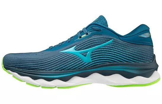 Кроссовки Mizuno Wave Sky 5 'Peacock Gecko Green'