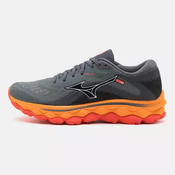 Кроссовки Mizuno Wave Sky 7, черный/оранжевый