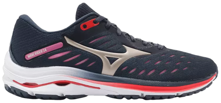 Кроссовки Mizuno Wmns Wave Rider 24 'Navy Red', синий