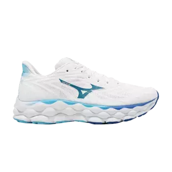 Кроссовки Mizuno Wmns Wave Sky 8 Super Wide White Mugen Blue, белый