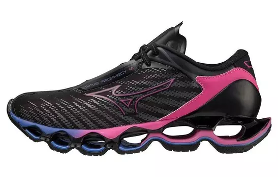 Кроссовки Mizuno Women's Wave Prophecy 12 'Black Oyster', черный/красный