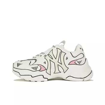 Кроссовки MLB Big Ball Chunky Chunky Sneakers Unisex Low-top White/Pink, белый