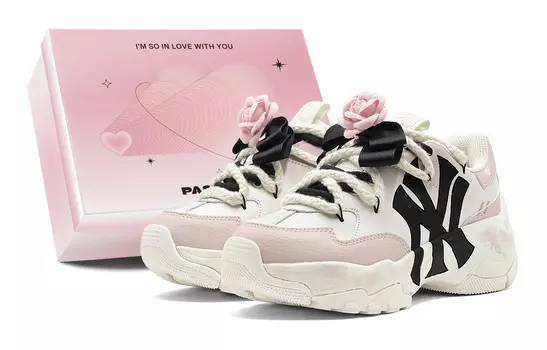 Кроссовки MLB Big Ball Chunky Chunky Sneakers Unisex Low-top Black, цвет Lotus Color