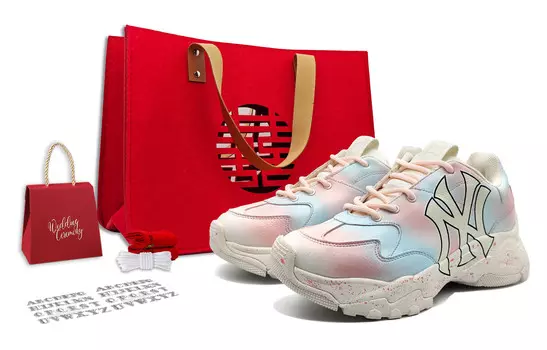 Кроссовки MLB Big Ball Chunky Chunky Sneakers Unisex Low-top Pink, розовый