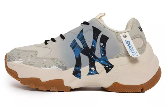 Кроссовки MLB Big Ball Chunky Chunky Sneakers Unisex Low-top Gray/Blue, желтый