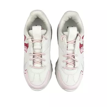 Кроссовки MLB Big Ball Chunky Chunky Sneakers Unisex Low-top White, розовый