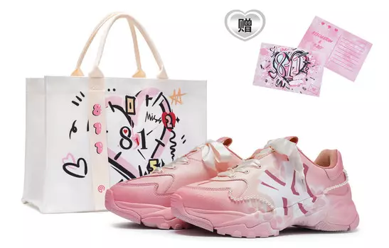 Кроссовки MLB Big Ball Chunky Chunky Sneakers Unisex Low-top Chalk White, белый