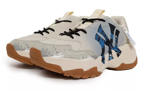 Кроссовки MLB Big Ball Chunky Chunky Sneakers Unisex Low-top Gray/Blue, темно-синий